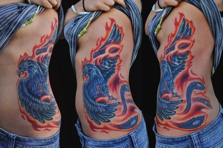 Jamie Parker Blue Phoenix Tattoo