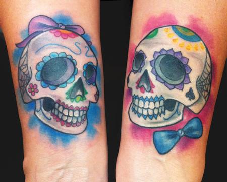 Katelyn Crane - Sugar Love Skulls tattoo