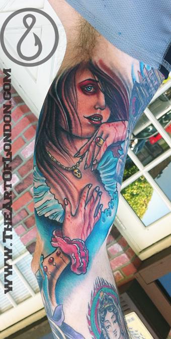 cute cartoon girl vampire. Vampire Girl Tattoo