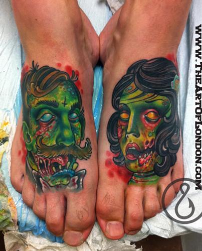 Tattoos Tattoos Evil Victorian Zombie Couple