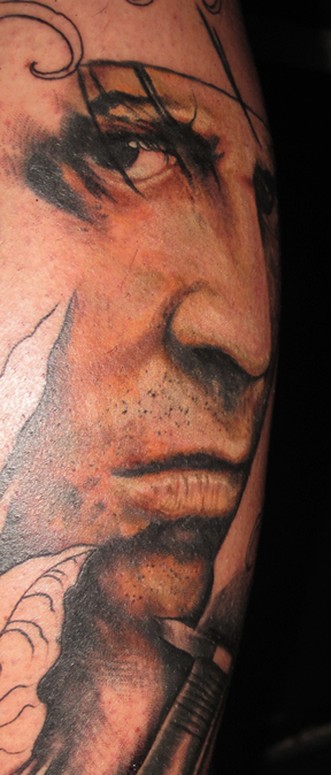Brittan London Reese - Rambo Color Portrait Tattoo