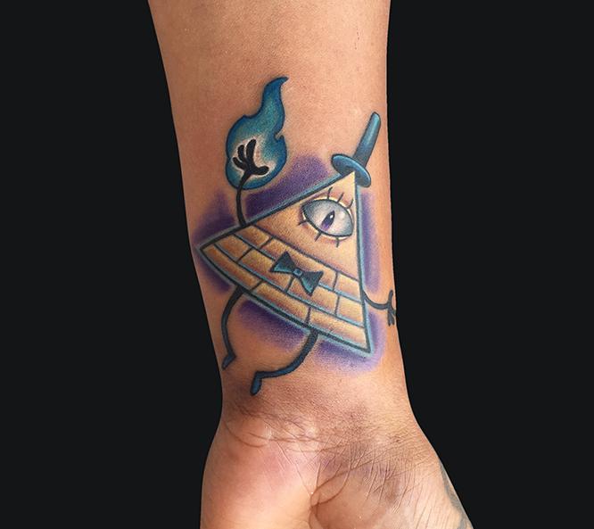 bill cipher from gravity falls tattoo by marc durrant bill cipher from gravity falls tattoo by marc durrant