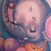 Cute Elephant Family Tattoo Thumbnail