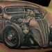 1937 Black and gray hotrod Tattoo Thumbnail