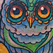 Tattoos - Stained Glass Owl Tattoo - 72773