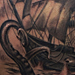 Tattoos - Pirate ship and Kraken Tattoo - 75823