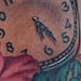 Tattoos - Pocket watch and flowers tattoo - 70438