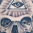 Skull with Antlers tattoo Tattoo Thumbnail