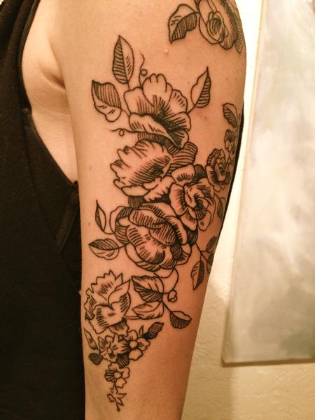 Tattoos - Floral - 84138