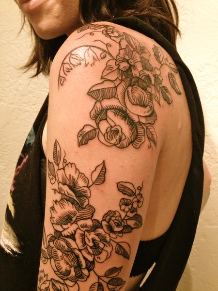 Tattoos - Floral - 84139