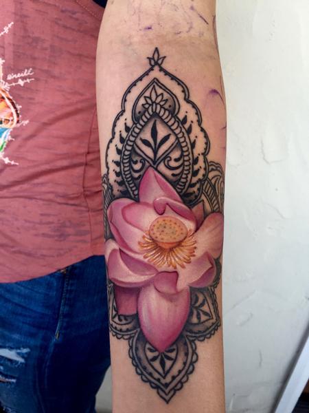 Lotus henna tattoo Tattoo Design Thumbnail