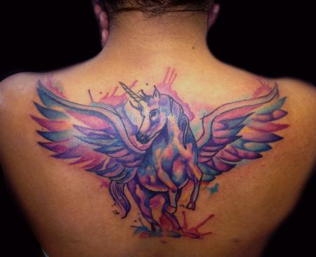 Unicorn tattoo image editor