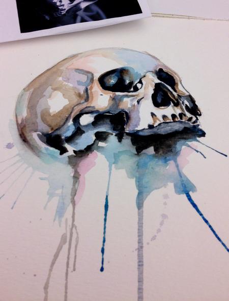watercolor  Tattoo Design Thumbnail