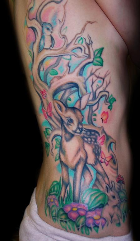 Mallory Johnstone - Deer side piece in progress
