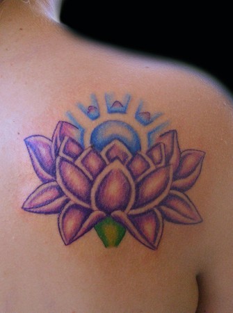 Tattoos New School purple lotus Now viewing image 9 of 11 previous next