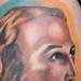 Tattoos - colored portrait of jesus tattoo - 64294