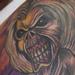 Tattoos - colored portrait of eddie from iron maiden tattoo - 64300