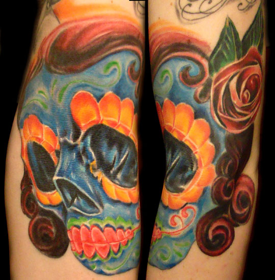 sugar skull by mark blanchard tattoonow sugar skull by mark blanchard tattoonow
