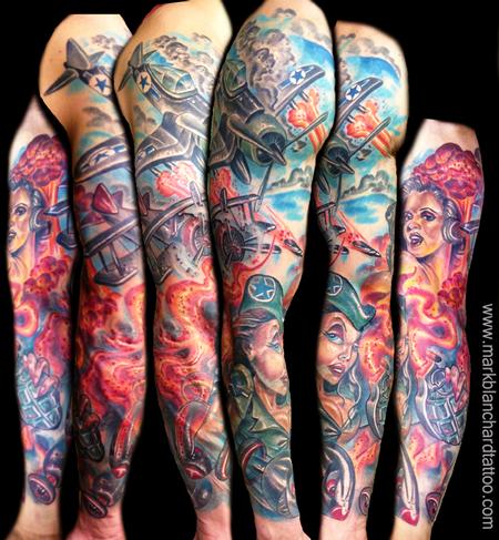 Tattoos - Mark Blanchard - bomber