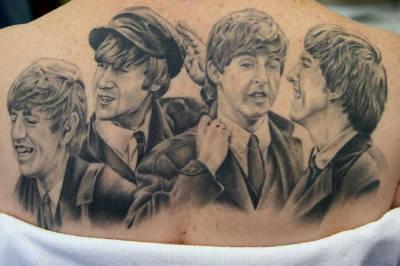 Megan Hoogland - Beatles Back Tattoo