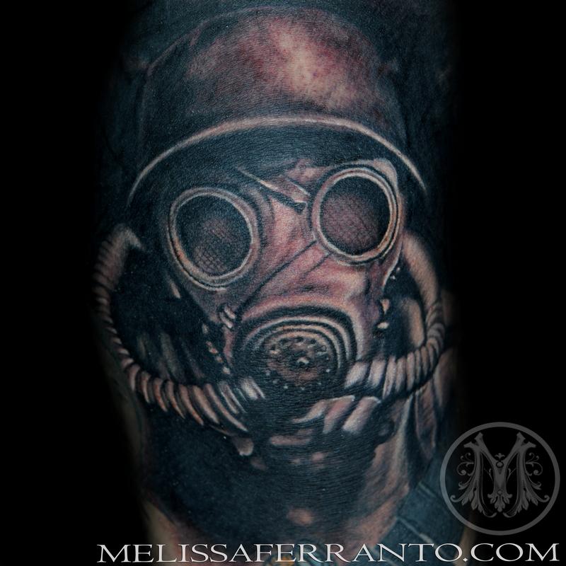 gas mask tattoo by melissa ferranto tattoos gas mask tattoo by melissa ferranto tattoos