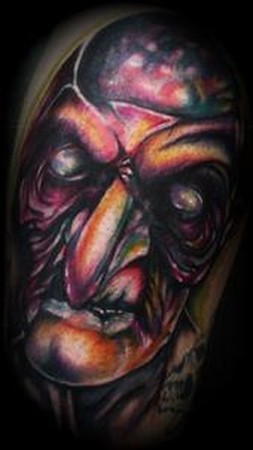 Tattoos - Michael Wallace - Witch Tattoo