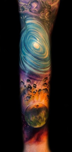 Comments One of may Space Sleeves I have been asked to tattoo 