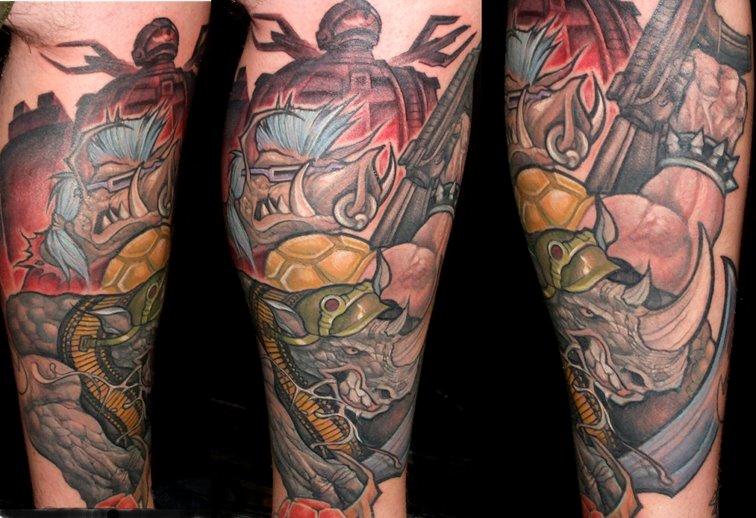 rock steady and bebop tmnt by mike boissoneault tattoonow rock steady and bebop tmnt by mike boissoneault tattoonow