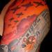 b-29 bomber half sleeve Tattoo Design Thumbnail