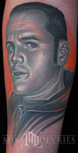 Mike DeVries - Portrait Tattoo
