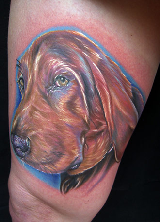 Mike DeVries Hound dog Leave Comment Keyword Galleries Color Tattoos