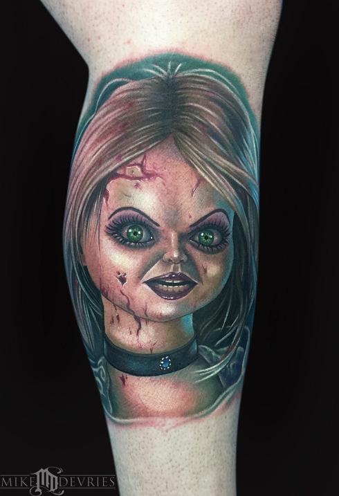 Bride of Chucky Tattoo by Mike DeVries : Tattoos