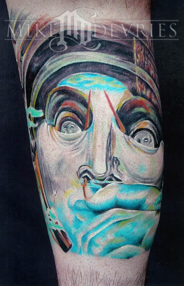 Mike DeVries Dali Leave Comment Keyword Galleries Color Tattoos