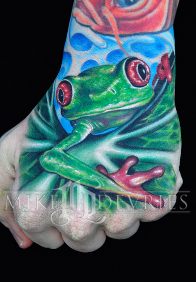 Mike DeVries - Frog Tattoo