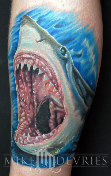 Mike DeVries - Shark Tattoo