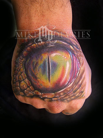 Mike DeVries - Eyeball Tattoo