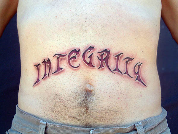 to typical tattoo writing