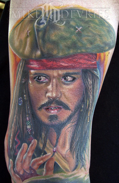 johnny depp tattoos jack. Tattoos Color. Jack Sparrow