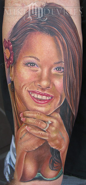 Mike DeVries Portrait Tattoo Leave Comment