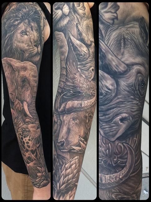 Africa's Big 5 : Tattoos :