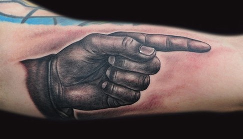Mike DeVries Finger Tat
