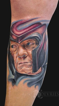 Mike DeVries - Magneto Tattoo