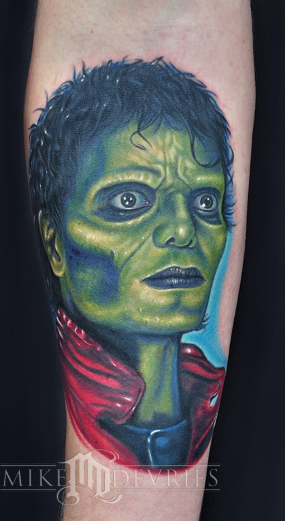 michael jackson tattoo. Michael Jackson Thriller