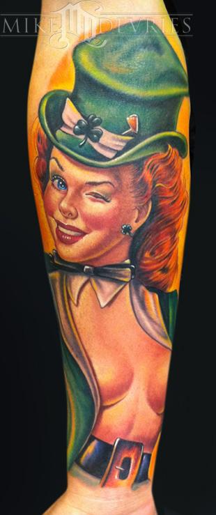 Mike DeVries PinUp Tattoo Large Image Leave Comment