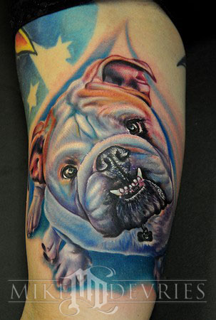 Bulldog Tattoos on Bull Dog   Tattoos