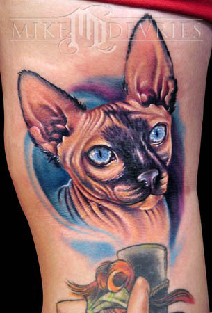 Mike DeVries - Cat Tattoo