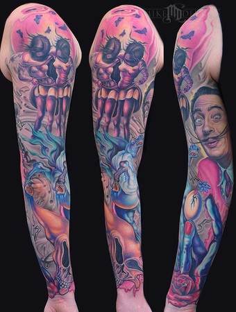 Salvador Dali Tattoos on Dali Sleeve   Tattoos