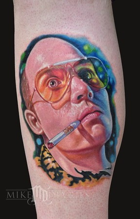 Johnny Tattoos on Mike Devries   Tattoos   Movie   Johnny Depp