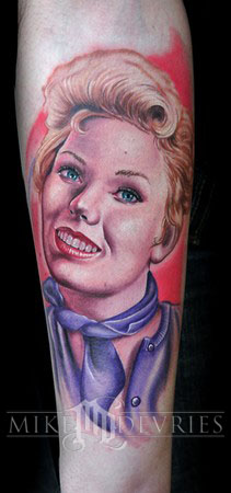 Mike DeVries - Portrait Tattoo