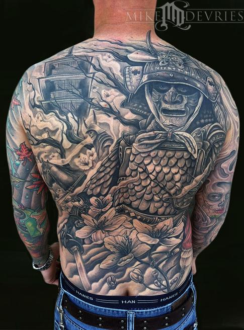 Mike DeVries Samurai Tattoo Large Image Leave Comment